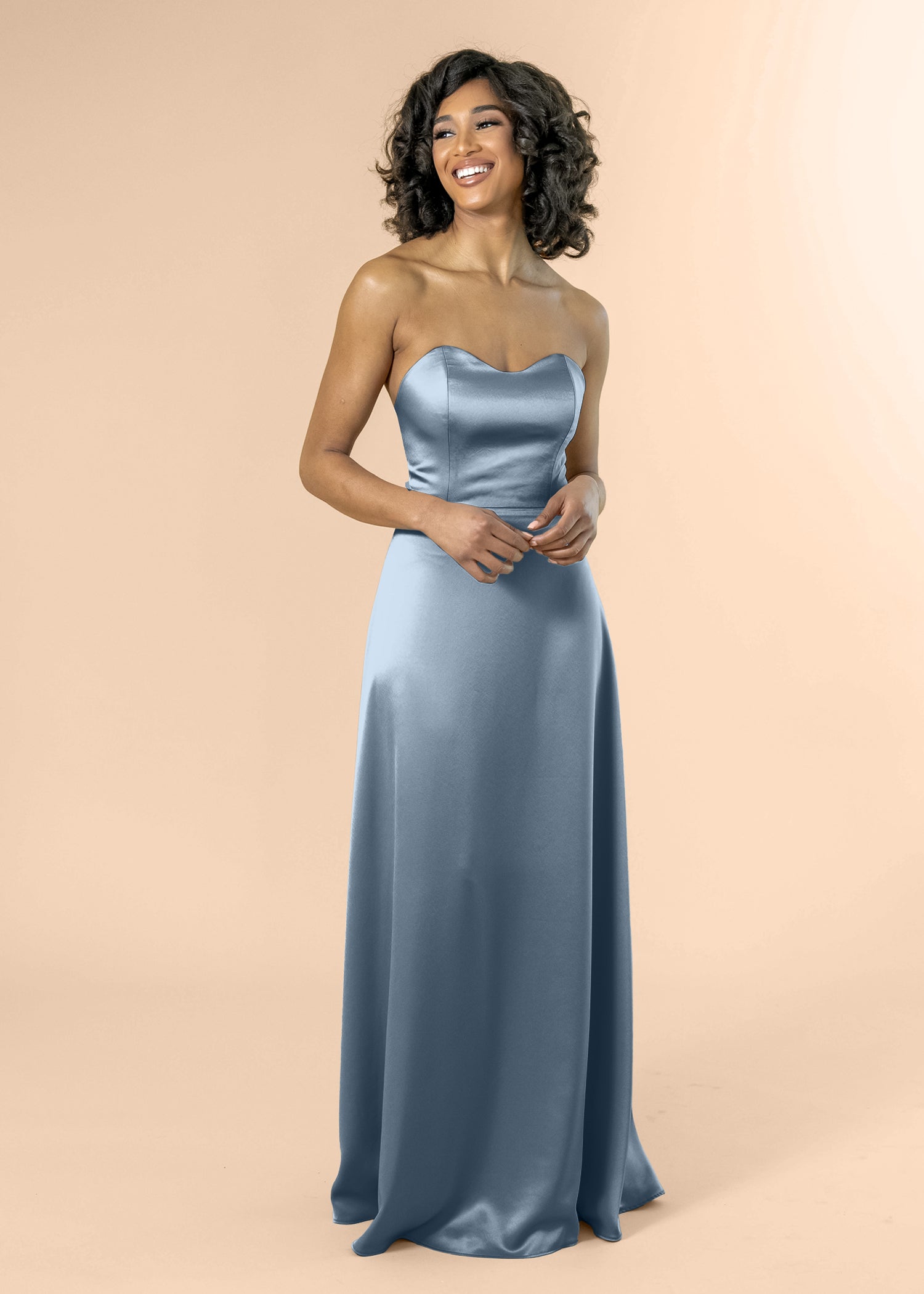 Strapless-Aline-Satin-DustyBlue