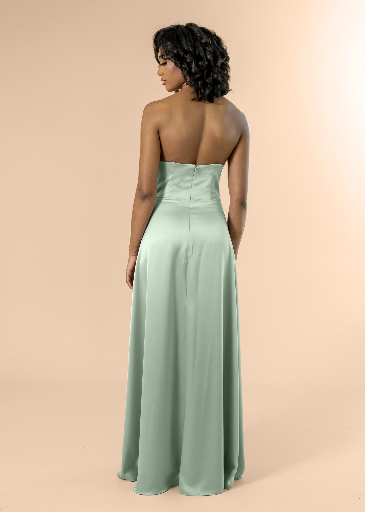 Strapless-Aline-Satin-Sage