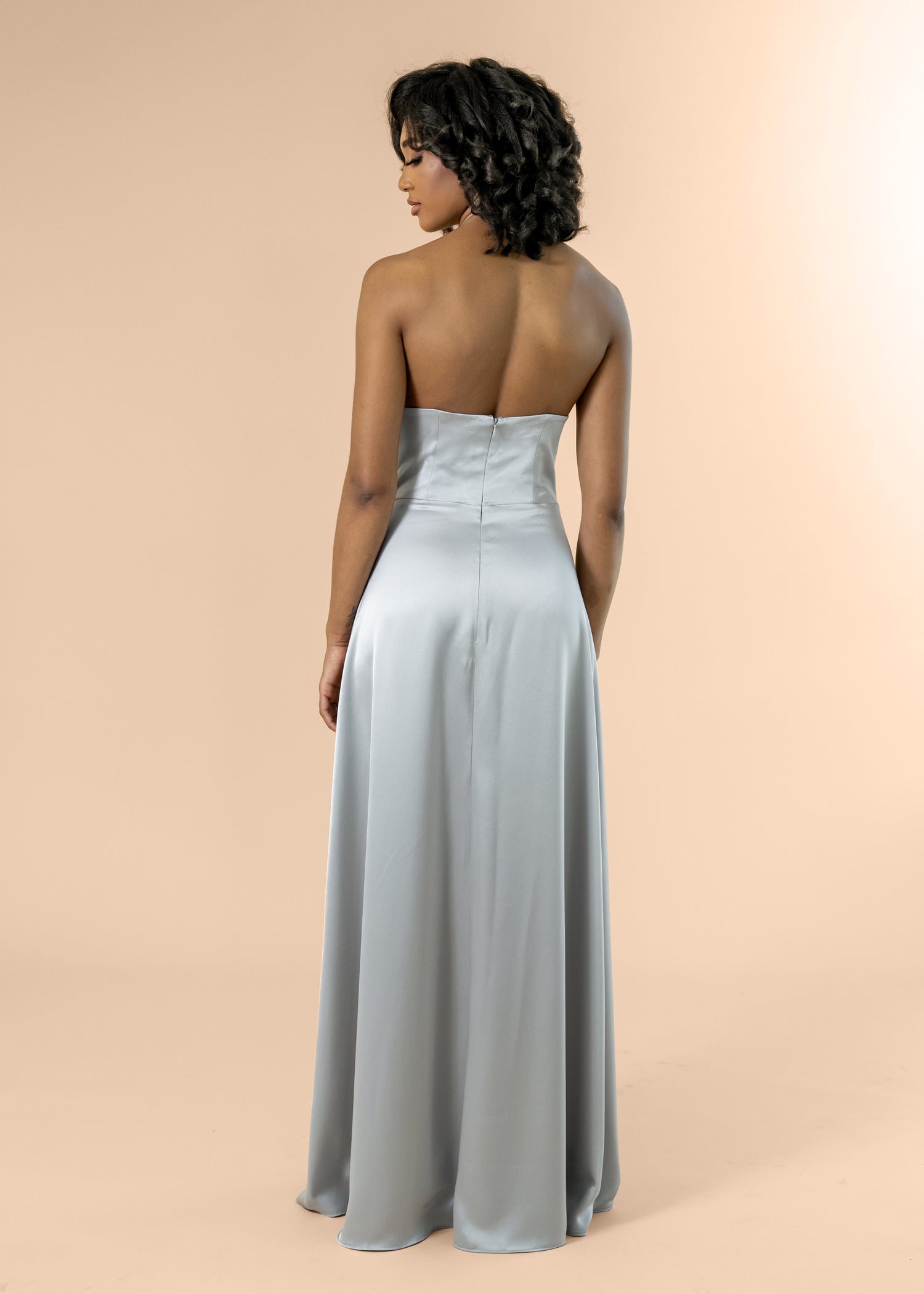 Strapless-Aline-Satin-Silver