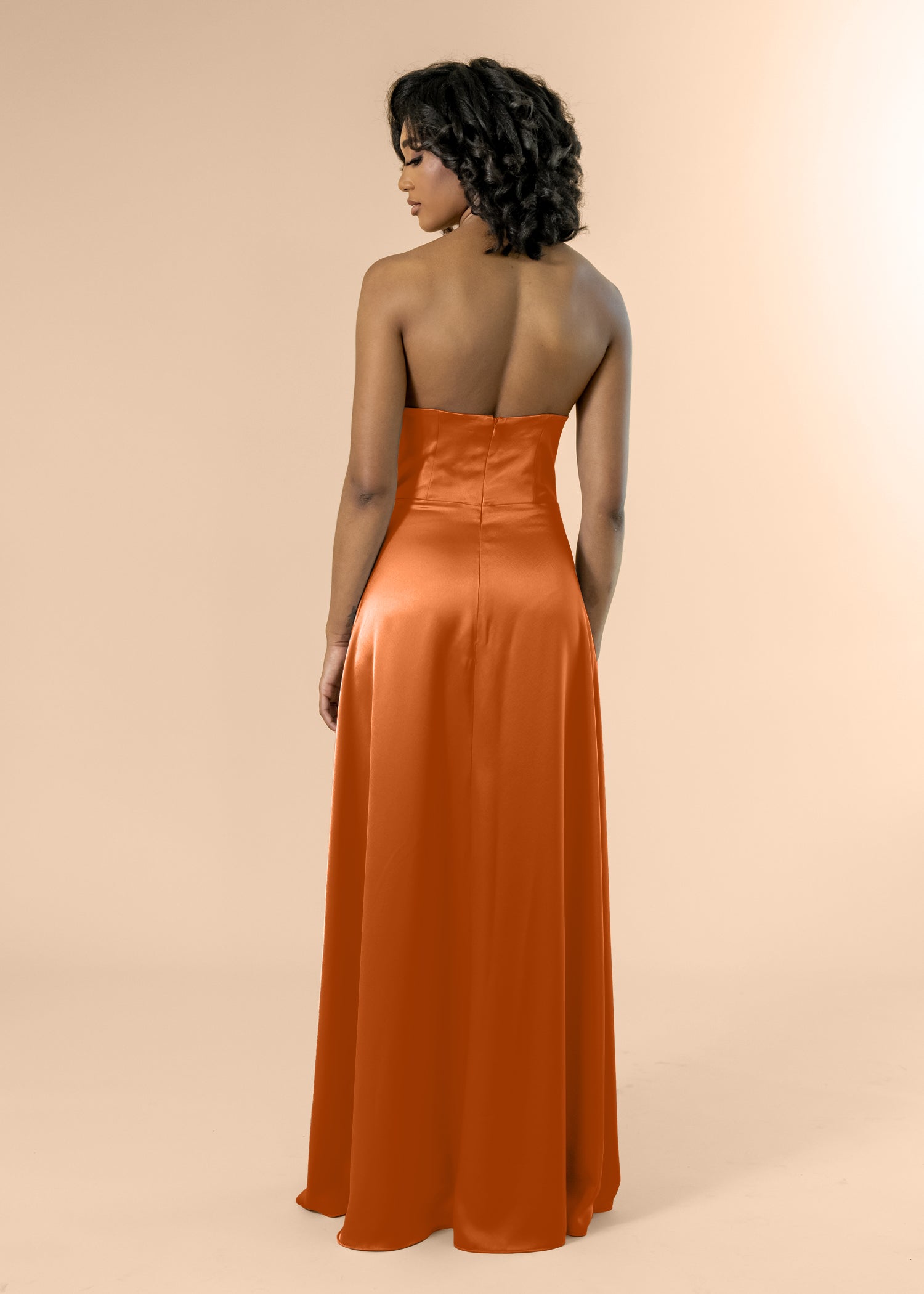 Strapless-Aline-Satin-Terracotta