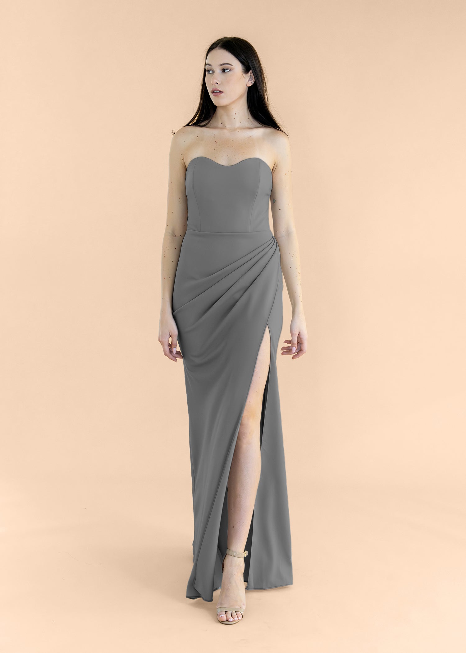 Strapless-Draped-Crepe-Charcoal