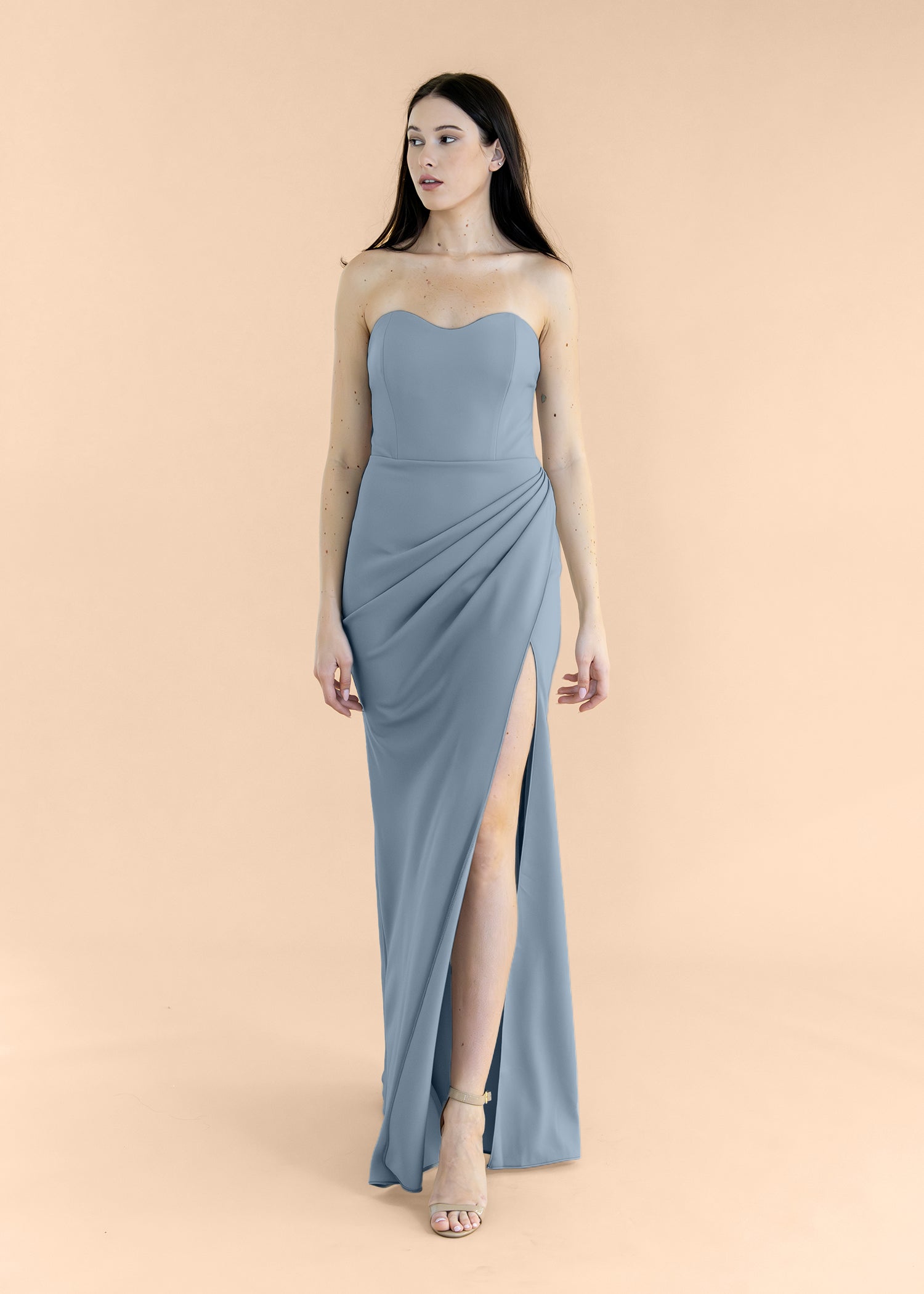Strapless-Draped-Crepe-DustyBlue