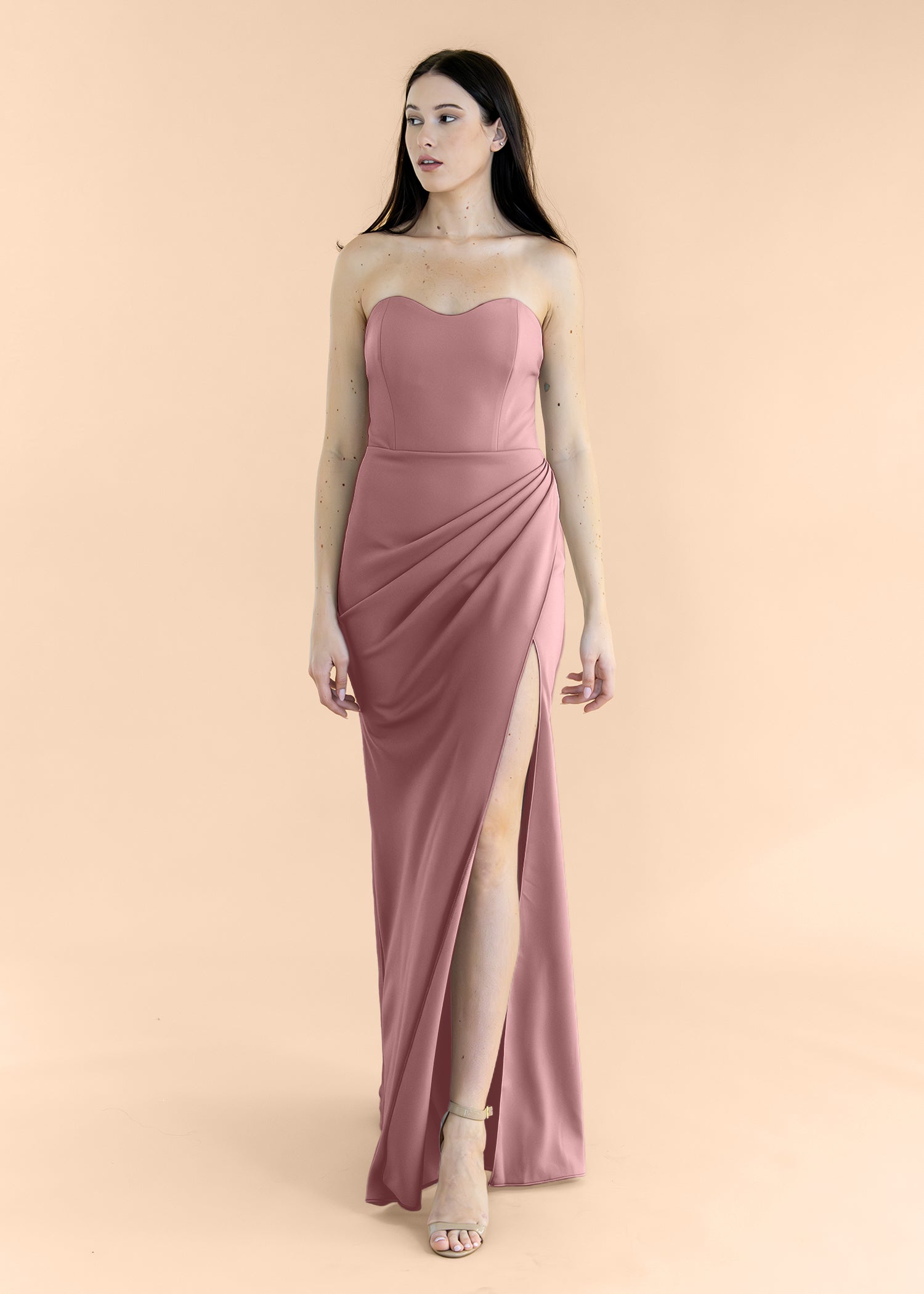 Strapless-Draped-Crepe-DustyRose