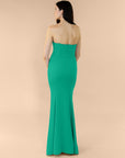 Strapless-Draped-Crepe-Emerald