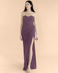 Strapless-Draped-Crepe-Mahogany
