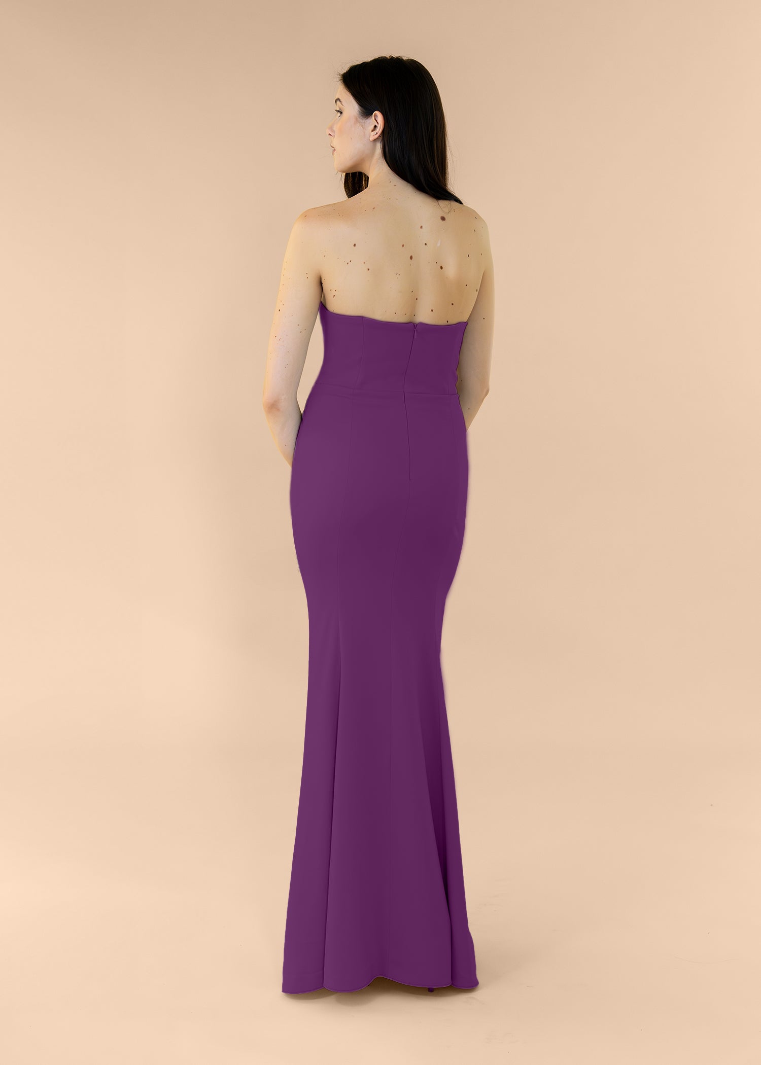 Strapless-Draped-Crepe-Plum