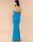 Strapless-Draped-Crepe-Saphirre