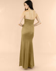 Strapless-Draped-Satin-Bronze