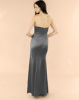 Strapless-Draped-Satin-Charcoal