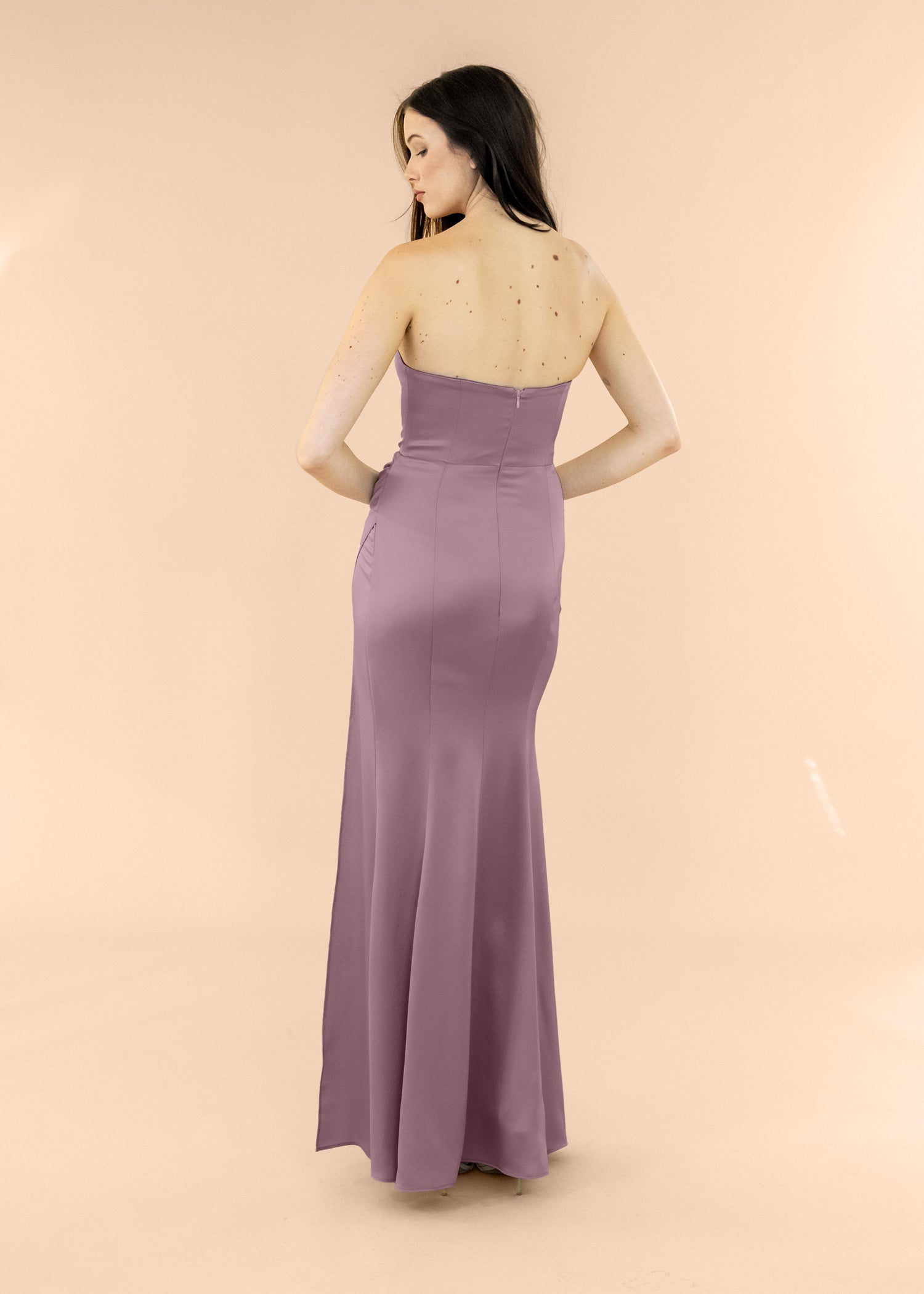 Strapless-Draped-Satin-Mauve
