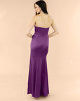 Strapless-Draped-Satin-Plum