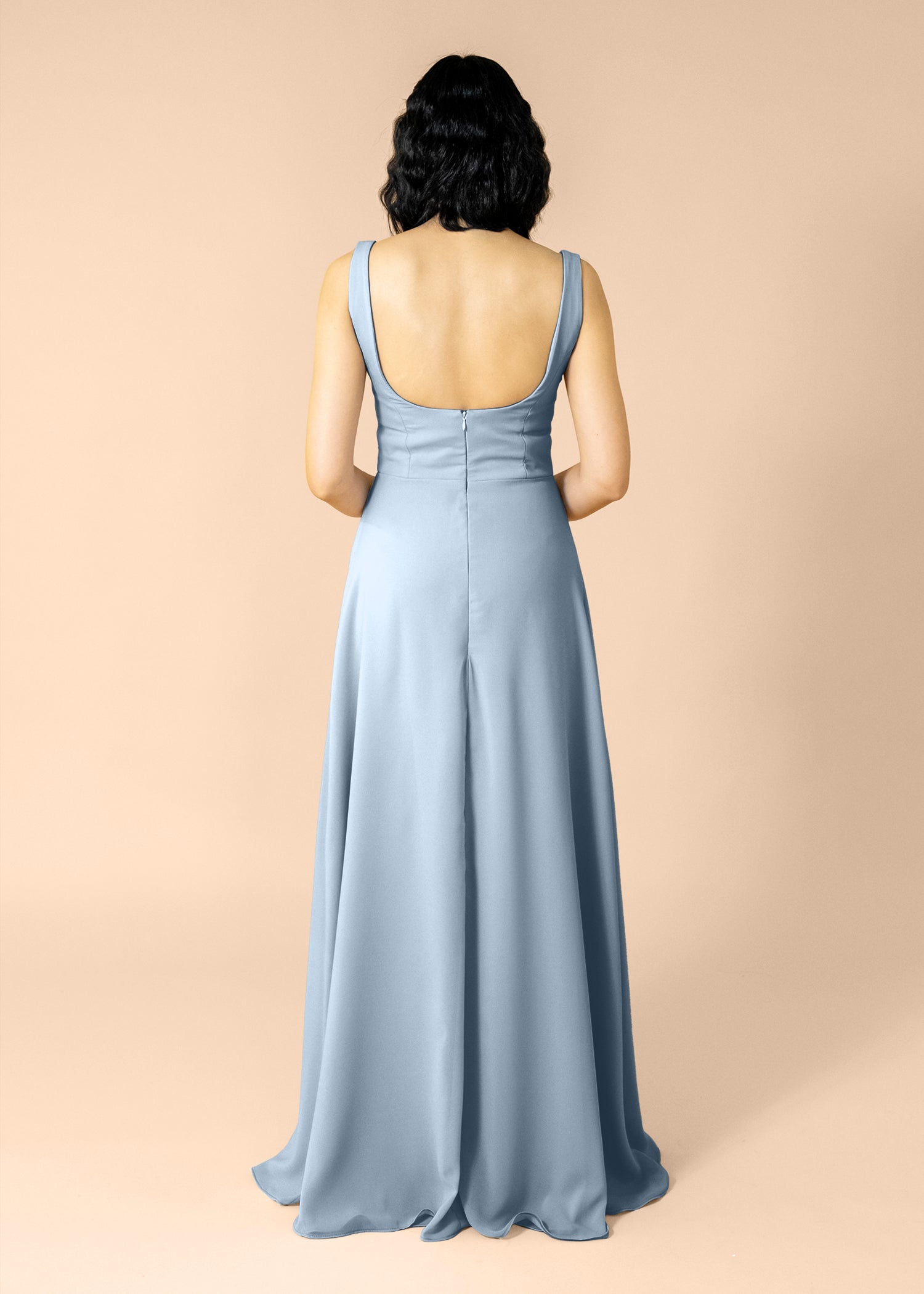 Vneck-Aline-Chiffon-DustyBlue