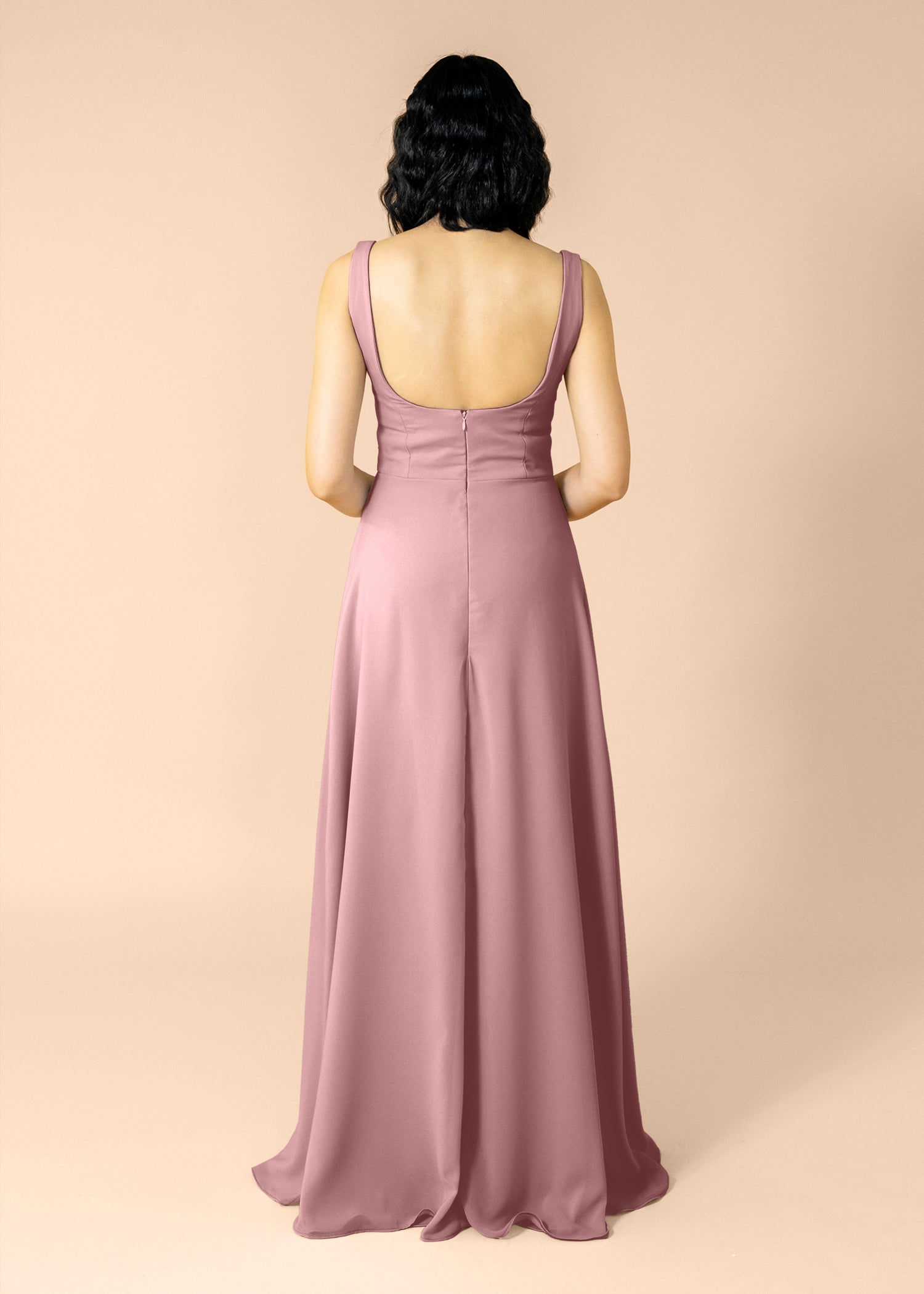 Vneck-Aline-Chiffon-DustyRose
