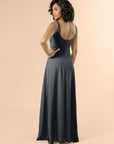 Vneck-Aline-Crepe-Black