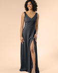 Vneck-Aline-Crepe-Black