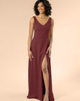 Vneck-Aline-Crepe-Burgundy