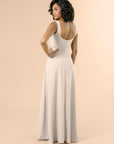 Vneck-Aline-Crepe-Champagne