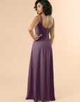 Vneck-Aline-Crepe-Mahogany