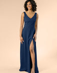 Vneck-Aline-Crepe-Navy