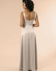 Vneck-Aline-Satin-Champagne