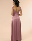 Vneck-Aline-Satin-DustyRose