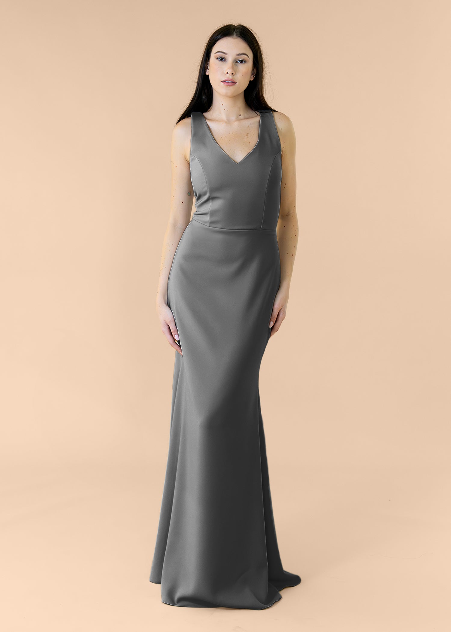 Vneck-Bell-Crepe-Charcoal