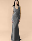 Vneck-Bell-Crepe-Charcoal