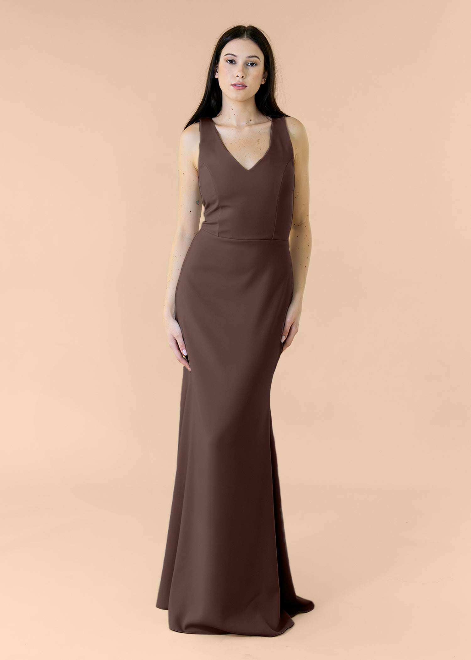 Vneck-Bell-Crepe-Chocolate