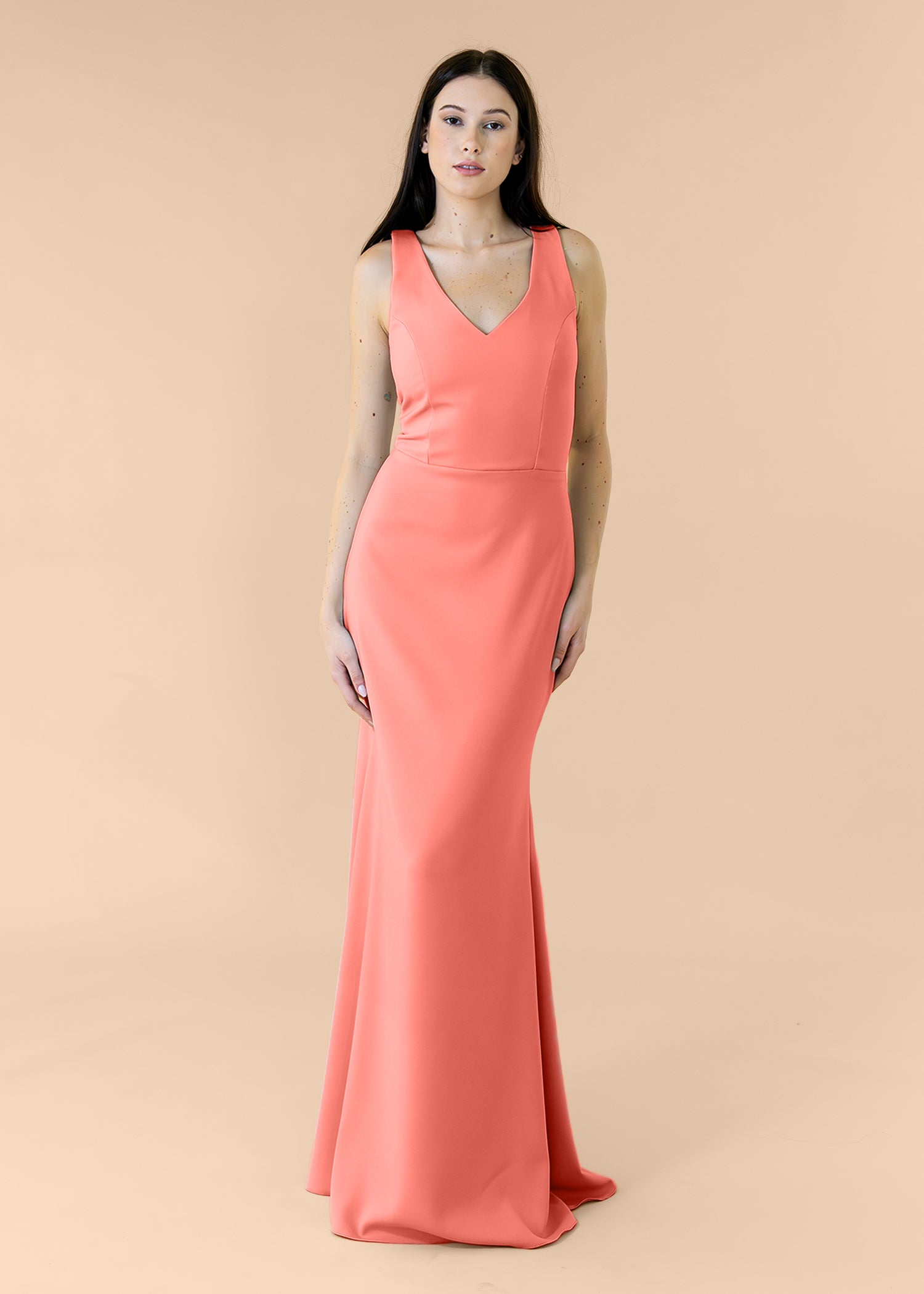 Vneck-Bell-Crepe-Cora