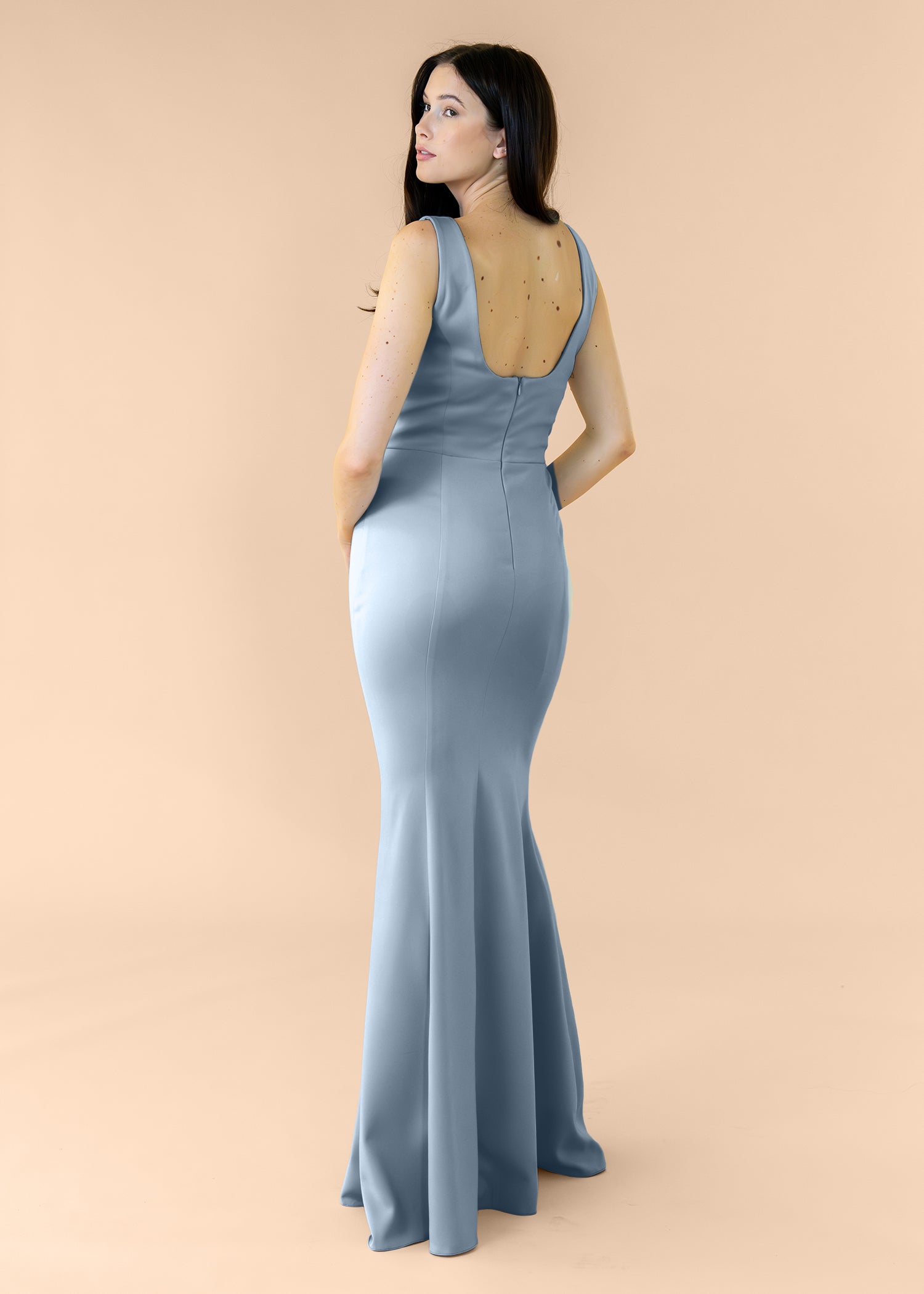 Vneck-Bell-Crepe-DustyBlue