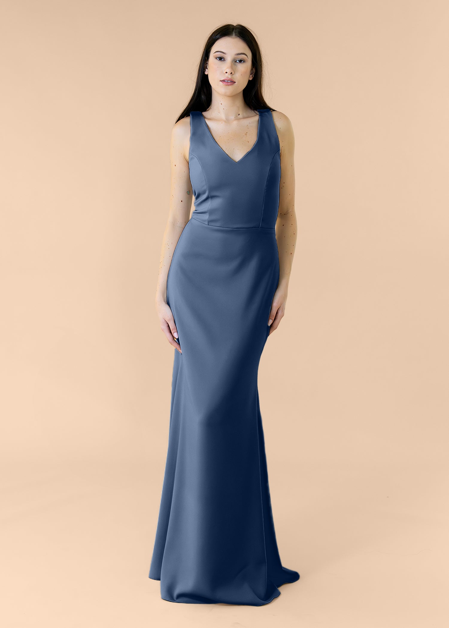 Vneck-Bell-Crepe-Navy