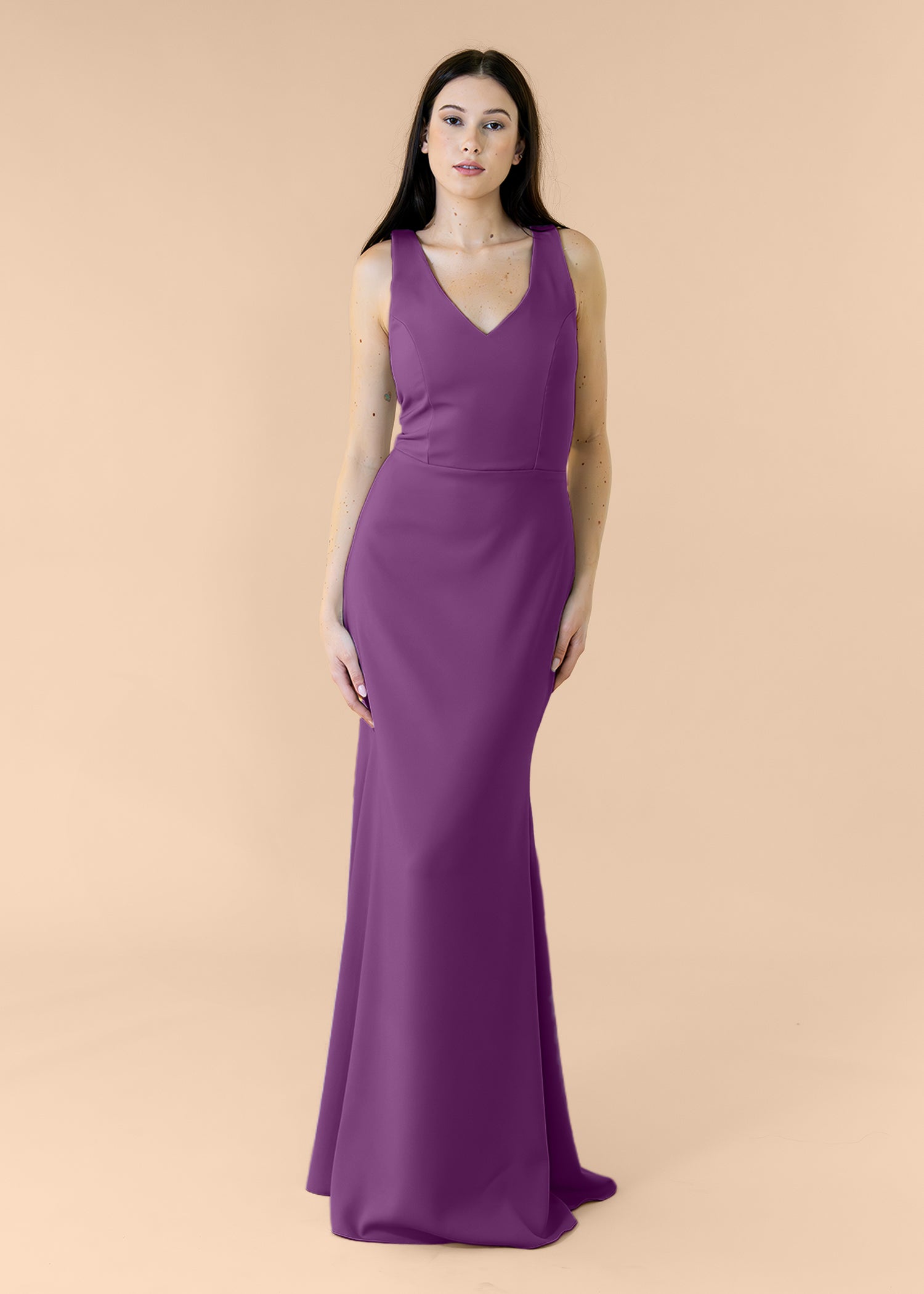 Vneck-Bell-Crepe-Plum