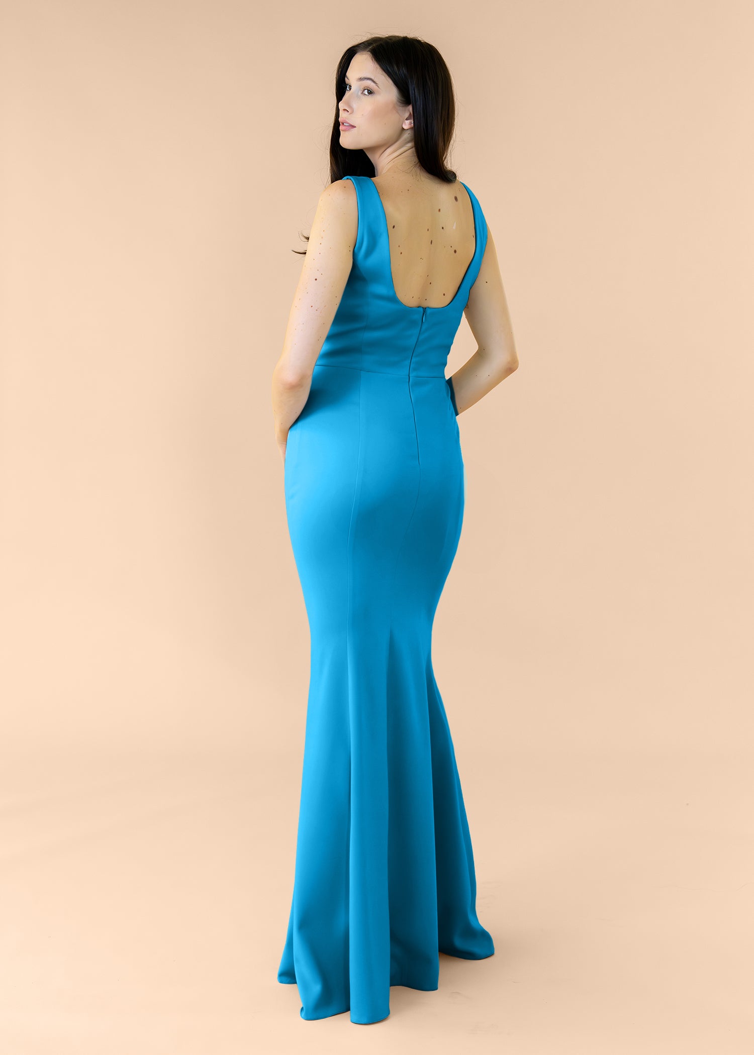 Vneck-Bell-Crepe-Sapphire
