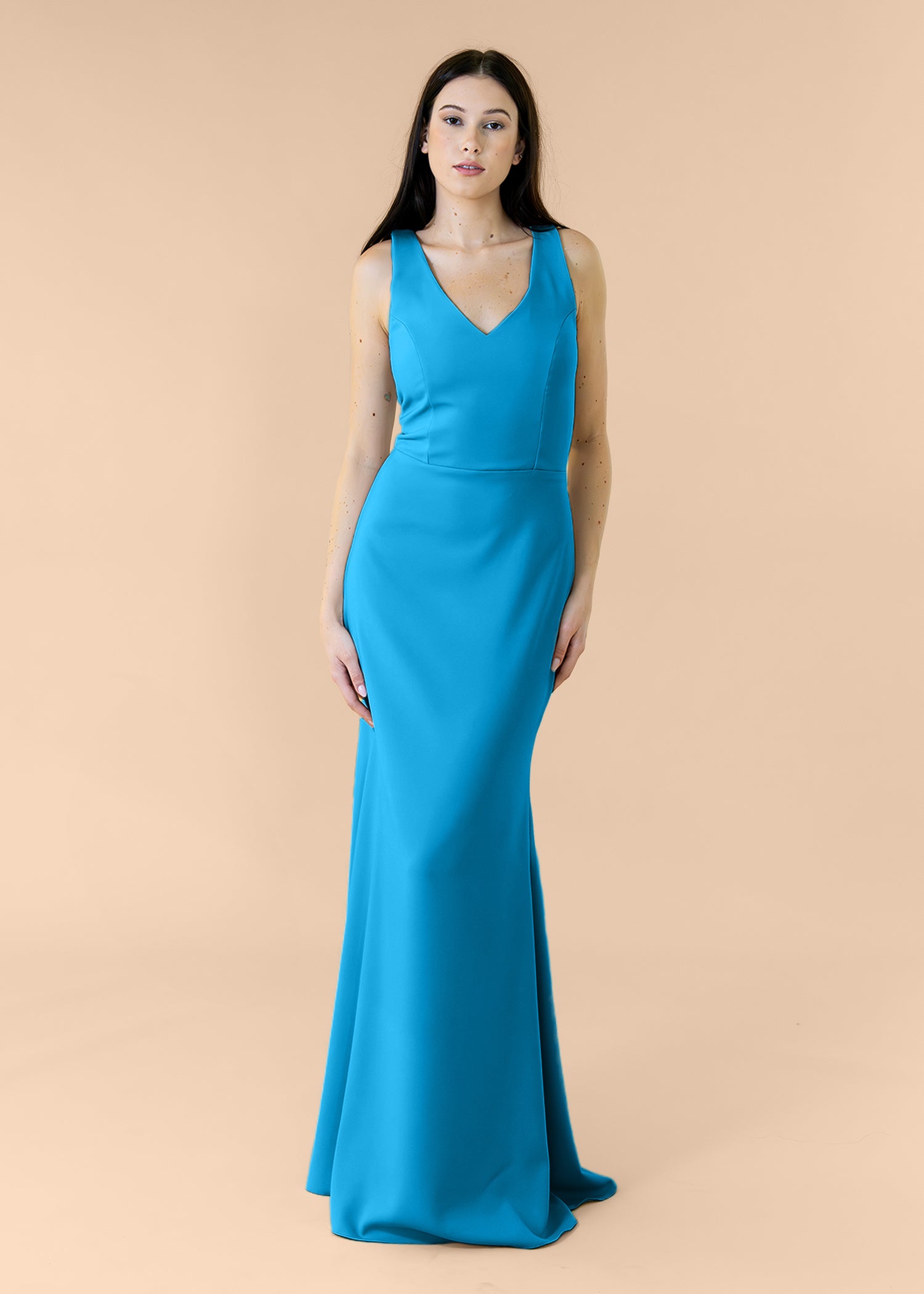 Vneck-Bell-Crepe-Sapphire
