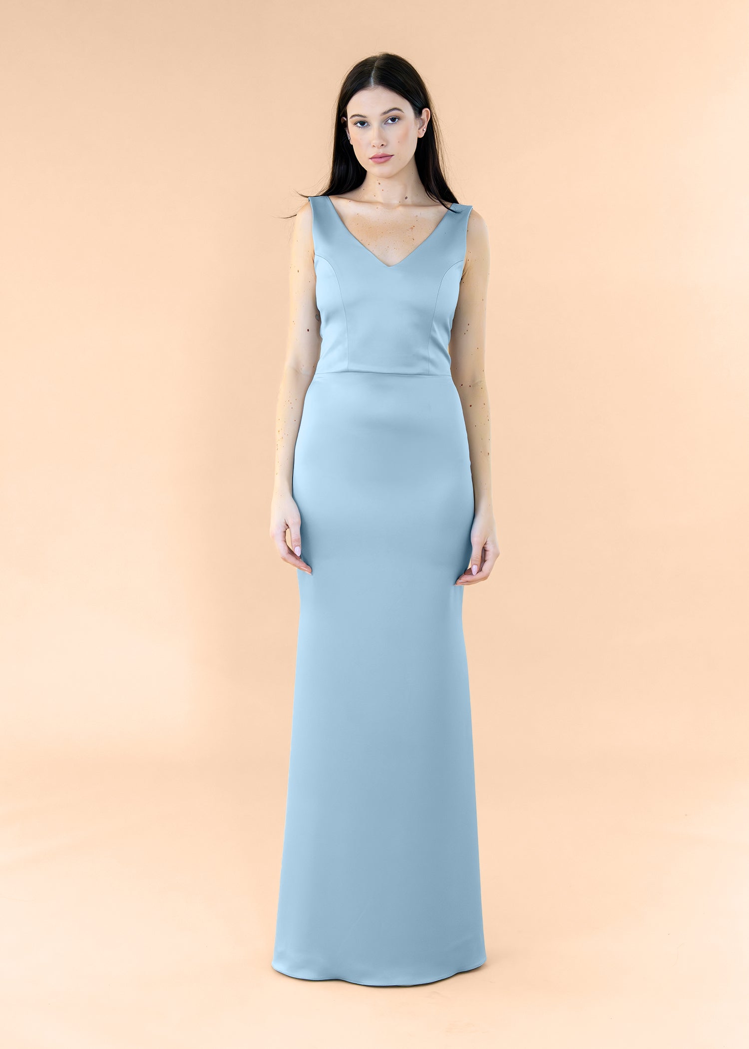 Vneck-Bell-Satin-AiryBlue