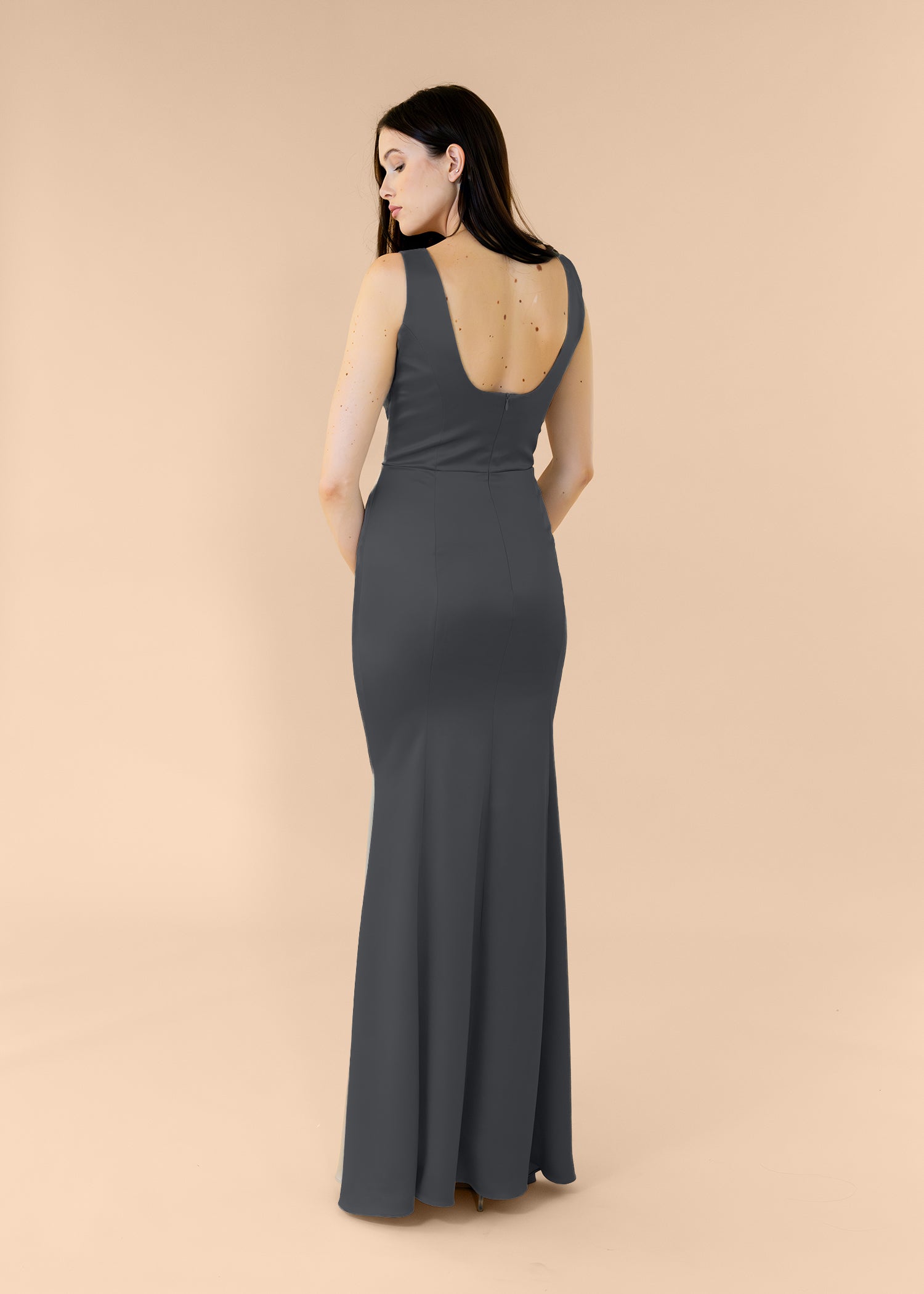 Vneck-Bell-Satin-Black