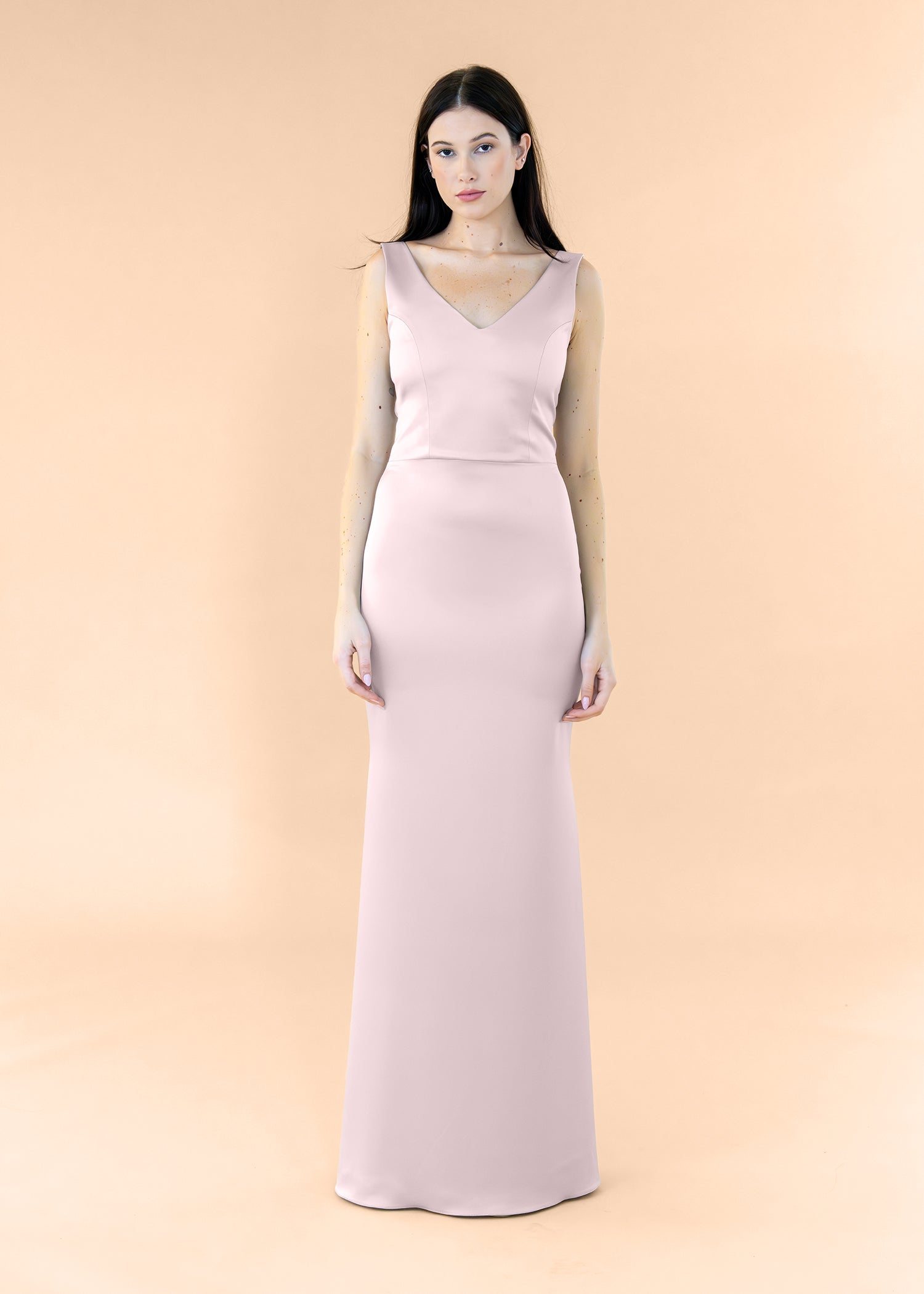Vneck-Bell-Satin-Blush