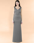 Vneck-Bell-Satin-Charcoal