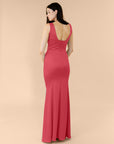 Vneck-Bell-Satin-Crimson