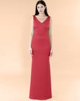 Vneck-Bell-Satin-Crimson