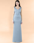 Vneck-Bell-Satin-DustyBlue