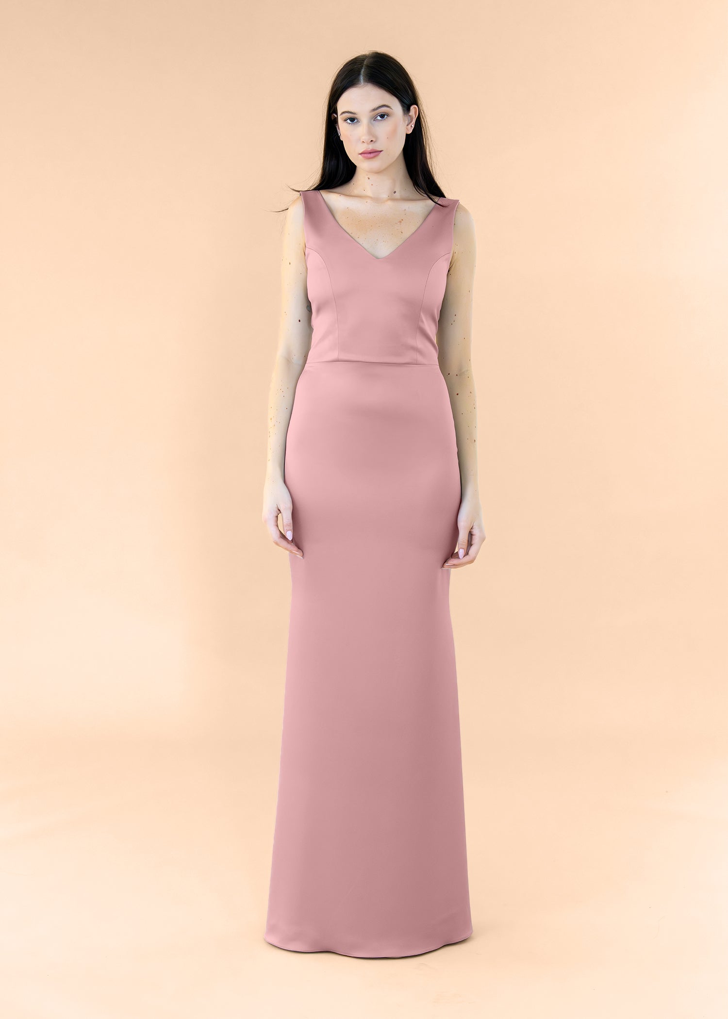 Vneck-Bell-Satin-DustyRose