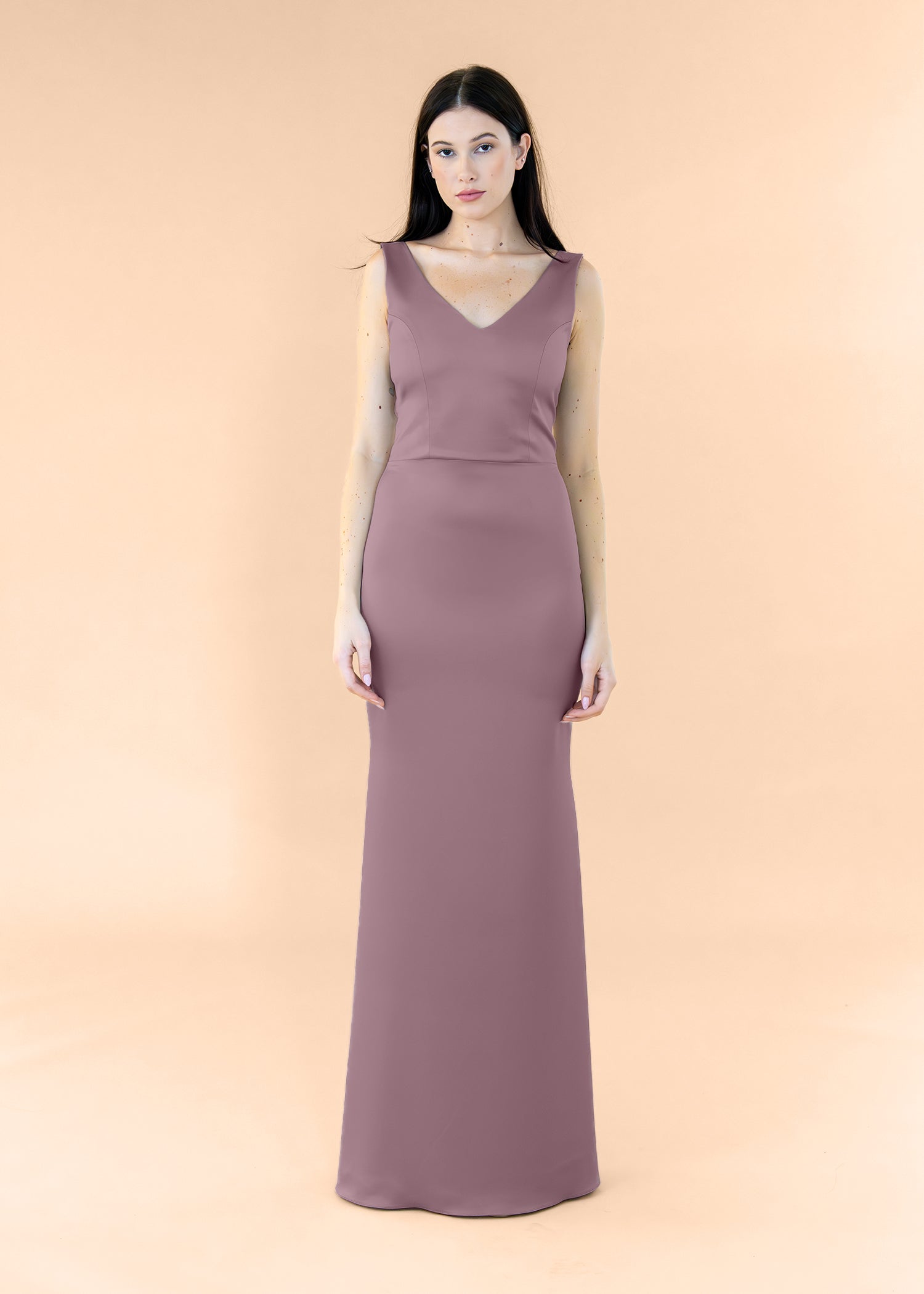 Vneck-Bell-Satin-Mauve