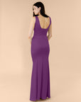 Vneck-Bell-Satin-Plum