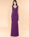 Vneck-Bell-Satin-Plum