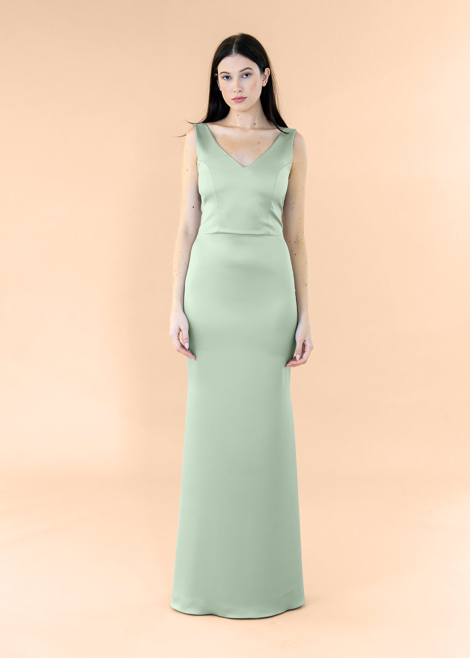    Vneck-Bell-Satin-Sage