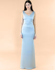 Vneck-Bell-Satin-Silver