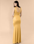 Vneck-Bell-Satin-Yellow